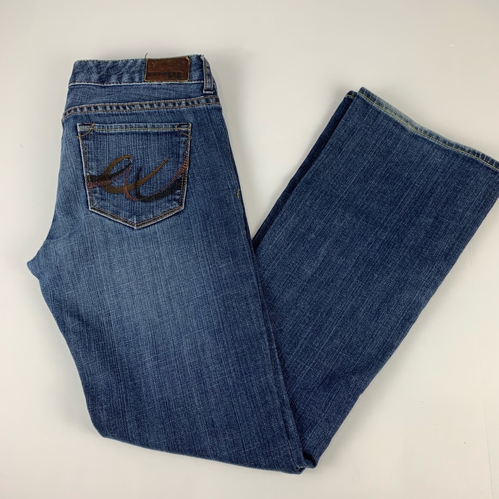 Express size 6 stella boot cut jeans